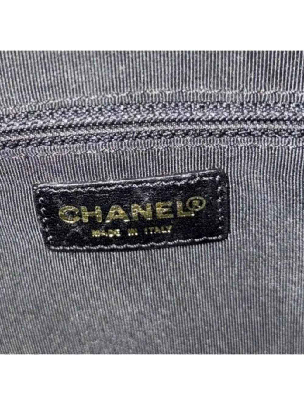 Chanel Choco Bar Tote Lambskin Black